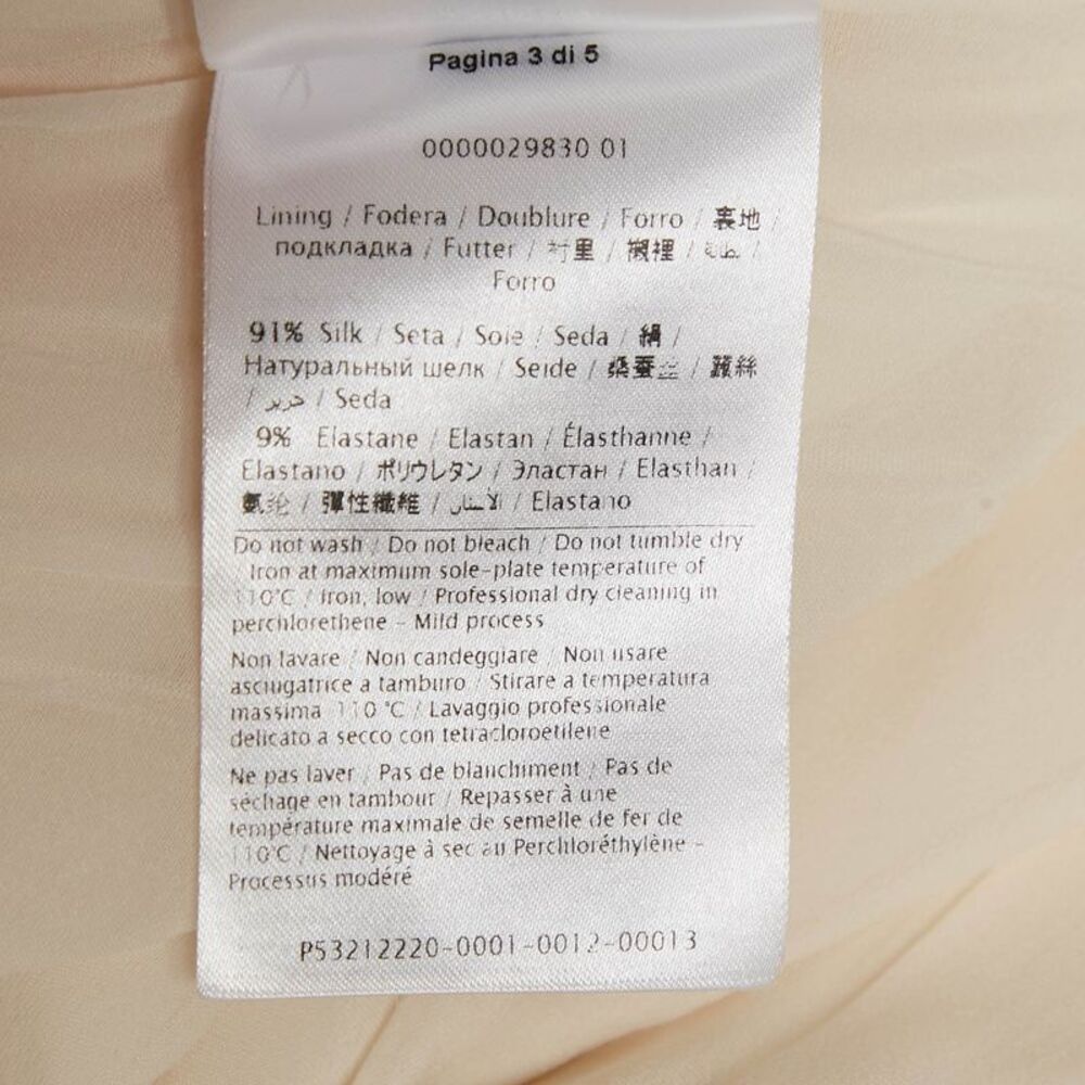 Valentino Cream Silk Asymmetric Long Dress M - Picture 6 of 7